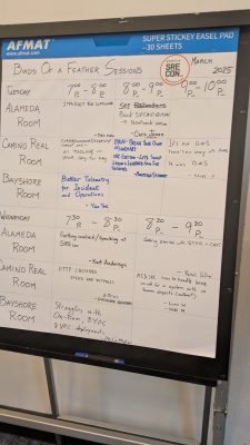 BoFのテーマを書くボード